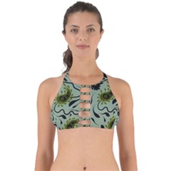 Floral Pattern Paisley Style Paisley Print   Perfectly Cut Out Bikini Top by Eskimos
