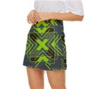 Abstract geometric design    Mini Front Wrap Skirt View2
