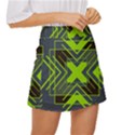 Abstract geometric design    Mini Front Wrap Skirt View3