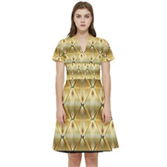 Digitaldesign Short Sleeve Waist Detail Dress by Sparkle
