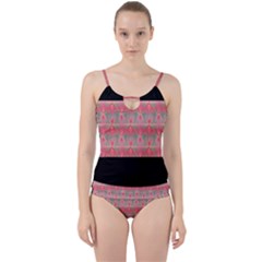 Digitaldesign Cut Out Top Tankini Set by Sparkle