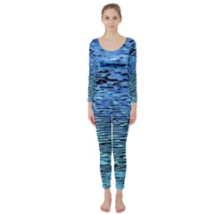 Blue Waves Flow Series 2 Long Sleeve Catsuit by DimitriosArt