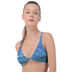Blue Waves Flow Series 2 Knot Up Bikini Top by DimitriosArt