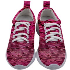 Pink  Waves Flow Series 1 Kids Athletic Shoes by DimitriosArt