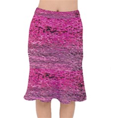Pink  Waves Flow Series 1 Short Mermaid Skirt by DimitriosArt
