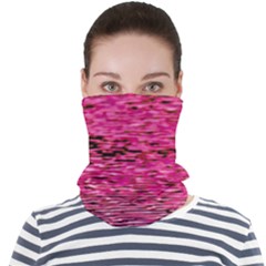 Pink  Waves Flow Series 1 Face Seamless Bandana (adult) by DimitriosArt