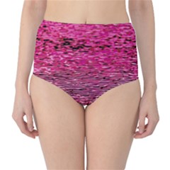 Pink  Waves Flow Series 1 Classic High-waist Bikini Bottoms by DimitriosArt
