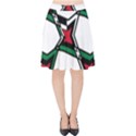 Abstract pattern geometric backgrounds   Velvet High Waist Skirt View1