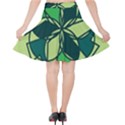 Abstract pattern geometric backgrounds   Velvet High Waist Skirt View2