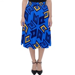 Abstract Pattern Geometric Backgrounds   Classic Midi Skirt by Eskimos