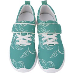 Folk Flowers Print Floral Pattern Ethnic Art Men s Velcro Strap Shoes by Eskimos
