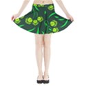 Folk flowers print Floral pattern Ethnic art Mini Flare Skirt View3