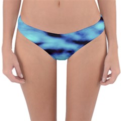 Blue Waves Flow Series 4 Reversible Hipster Bikini Bottoms by DimitriosArt
