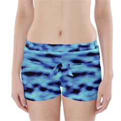 Blue Waves Flow Series 4 Boyleg Bikini Wrap Bottoms by DimitriosArt