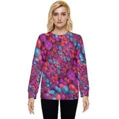 Colorful Spheres Motif Print Design Pattern Hidden Pocket Sweatshirt by dflcprintsclothing