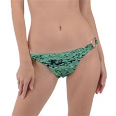 Blue Waves Flow Series 4 Ring Detail Bikini Bottom by DimitriosArt