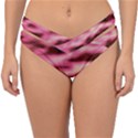 Pink  Waves Flow Series 6 Double Strap Halter Bikini Bottom View1