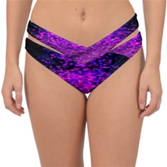 Magenta Waves Flow Series 1 Double Strap Halter Bikini Bottom by DimitriosArt
