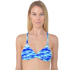 Blue Waves Flow Series 5 Reversible Tri Bikini Top by DimitriosArt