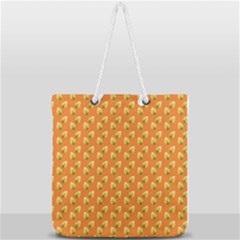Leafs Full Print Rope Handle Tote (large) by Sparkle