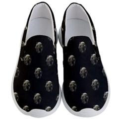 Creepy Head Sculpture With Respirator Motif Pattern Men s Lightweight Slip Ons by dflcprintsclothing