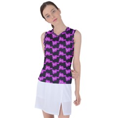 Abstract Waves Women s Sleeveless Sports Top by SychEva