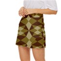 Abstract pattern geometric backgrounds   Mini Front Wrap Skirt View2