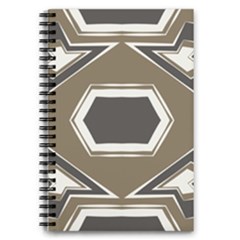 Abstract Pattern Geometric Backgrounds   5 5  X 8 5  Notebook by Eskimos