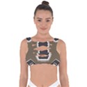 Abstract pattern geometric backgrounds   Bandaged Up Bikini Top View1