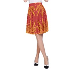 Abstract Pattern Geometric Backgrounds   A-line Skirt by Eskimos