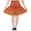 Abstract pattern geometric backgrounds   Velvet High Waist Skirt View2