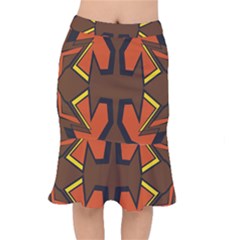 Abstract Pattern Geometric Backgrounds   Short Mermaid Skirt by Eskimos