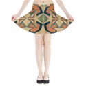 Abstract pattern geometric backgrounds   Mini Flare Skirt View3