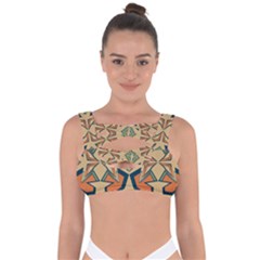 Abstract Pattern Geometric Backgrounds   Bandaged Up Bikini Top by Eskimos