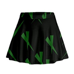 Abstract Pattern Geometric Backgrounds   Mini Flare Skirt by Eskimos