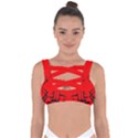 Abstract pattern geometric backgrounds   Bandaged Up Bikini Top View1