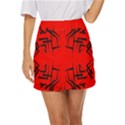 Abstract pattern geometric backgrounds   Mini Front Wrap Skirt View1
