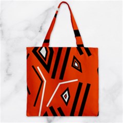 Abstract Pattern Geometric Backgrounds   Zipper Grocery Tote Bag by Eskimos