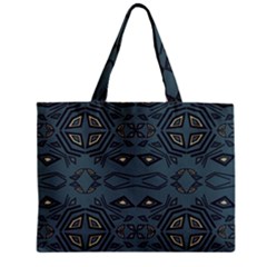 Abstract Pattern Geometric Backgrounds   Zipper Mini Tote Bag by Eskimos