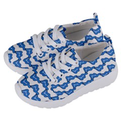 Abstract Waves Kids  Lightweight Sports Shoes by SychEva