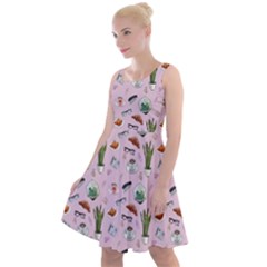 Office Time Knee Length Skater Dress by SychEva