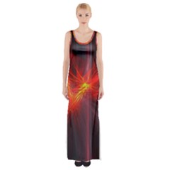 Fractal Thigh Split Maxi Dress by Sparkle