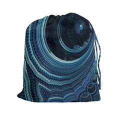 Fractal Drawstring Pouch (2xl) by Sparkle
