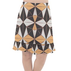 Abstract Pattern Geometric Backgrounds   Fishtail Chiffon Skirt by Eskimos