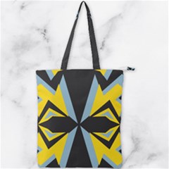 Abstract Pattern Geometric Backgrounds   Double Zip Up Tote Bag by Eskimos