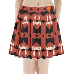 Abstract Pattern Geometric Backgrounds   Pleated Mini Skirt by Eskimos