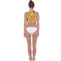 Abstract pattern geometric backgrounds   Cross Back Hipster Bikini Top  View2