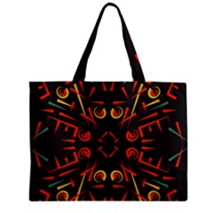 Abstract Pattern Geometric Backgrounds   Zipper Mini Tote Bag by Eskimos