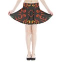 Abstract pattern geometric backgrounds   Mini Flare Skirt View3