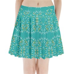 Abstract Pattern Geometric Backgrounds   Pleated Mini Skirt by Eskimos